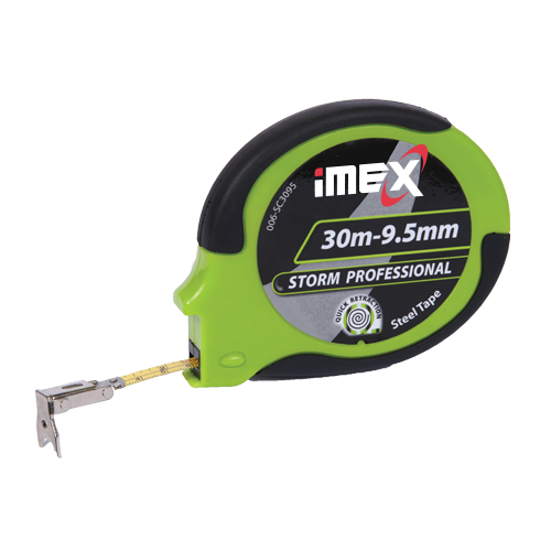 iMEX 30Mx9.5MM Steel Closed Reel Storm Pro Tape