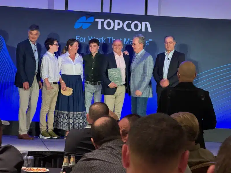 Harry Katsanevas wins Topcon Spirit of Excellence Award